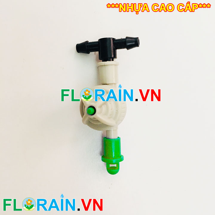 Đầu tưới phun mưa 2 tia gắn ống 6mm Florain