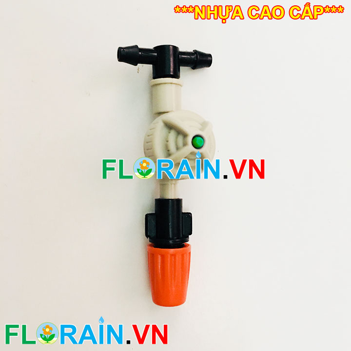 Béc phun sương 1 hướng cam gắn 2 đầu 6mm Florain