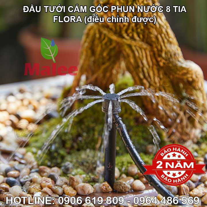 đàu tưới phun nước 8 tia