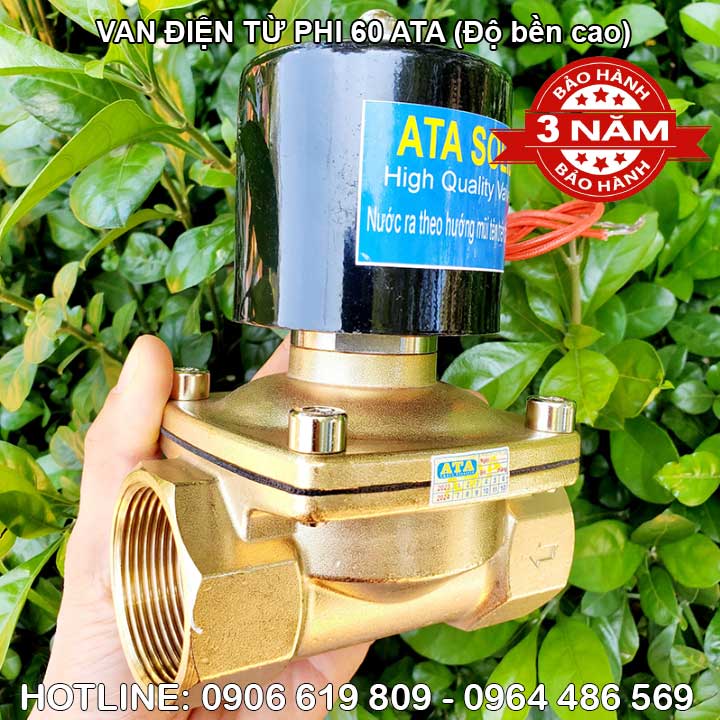 Van điện từ phi 60 thường đóng dn50 220v 24vdc ATA