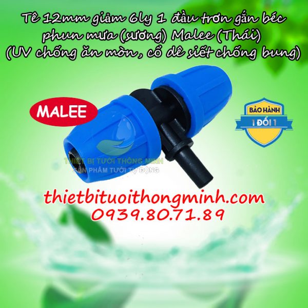 Đầu nối trơn gắn béc gắn 2 đầu ống 10mm FL-10T6